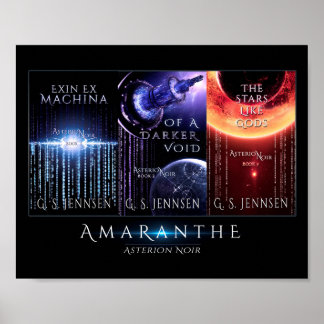 Asterion Noir Cover Collage (10x8) Poster