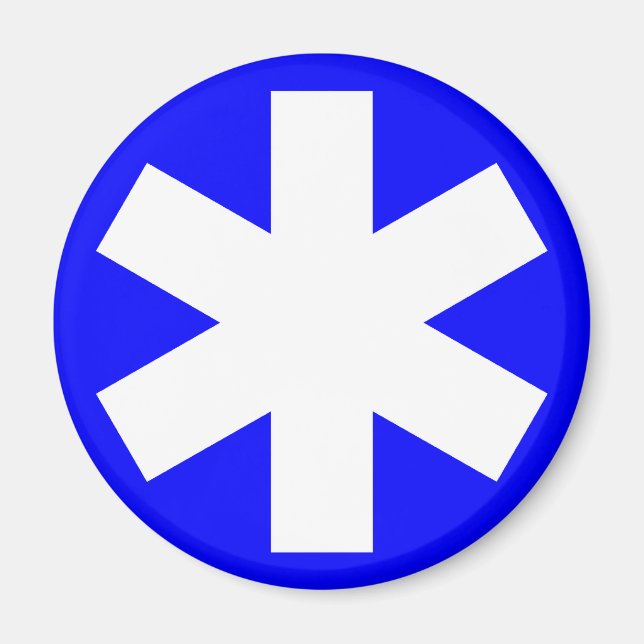 Asterisk - Blue Magnet (Front)