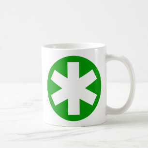 Asterisk - Green Coffee Mug