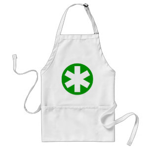 Asterisk - Green Standard Apron