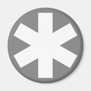 Asterisk - Grey Magnet