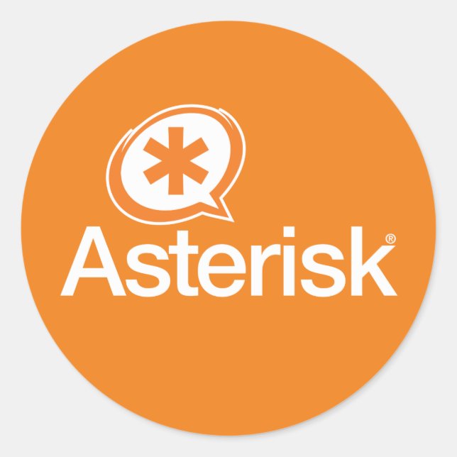 Asterisk Logo Stickers (Front)