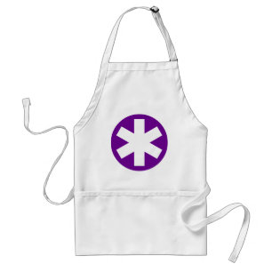 Asterisk - Purple Standard Apron