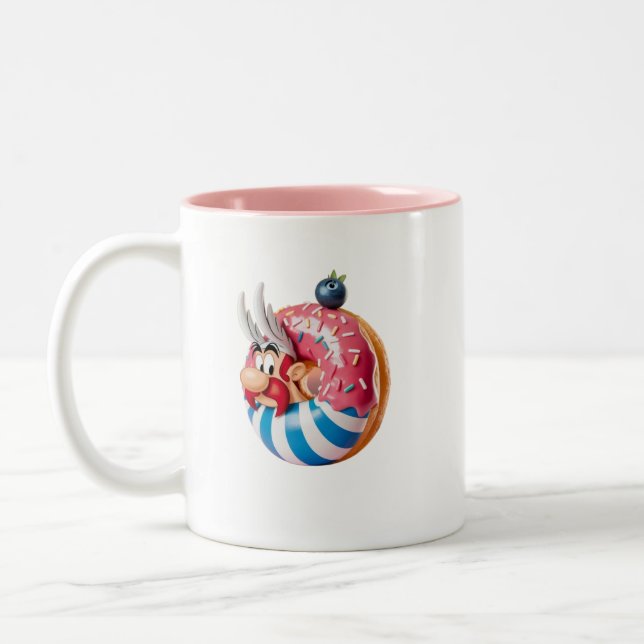 Asterix Doughnut Delight Two-Tone Coffee Mug (Left)