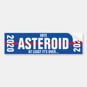 ASTEROID 2020 BUMPER STICKER. BUMPER STICKER