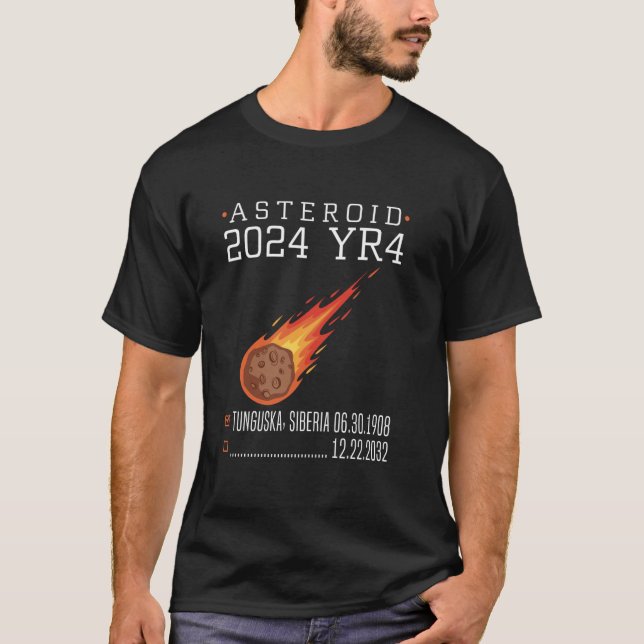 Asteroid 2024 YR4 December 2032 T-Shirt (Front)