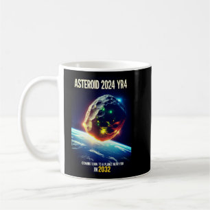 Asteroid 2024 YR4: Earth’s Close Encounter in 2032 Coffee Mug