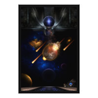 Asteroid Apocalypse Fractal Art Spacescape