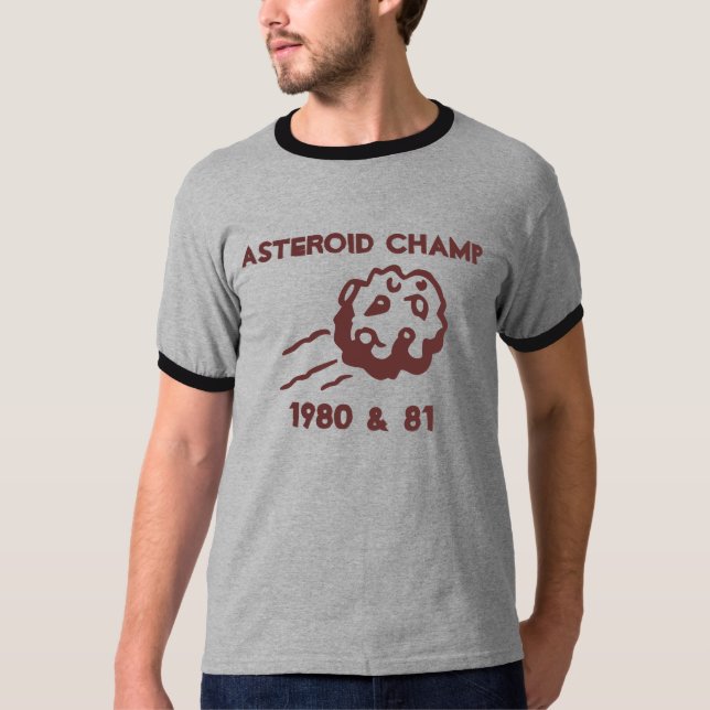 ASTEROID CHAMP 1980 & 81 T-Shirt (Front)
