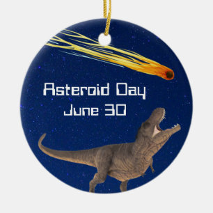 Asteroid Day June 30 Ceramic Tree Decoration