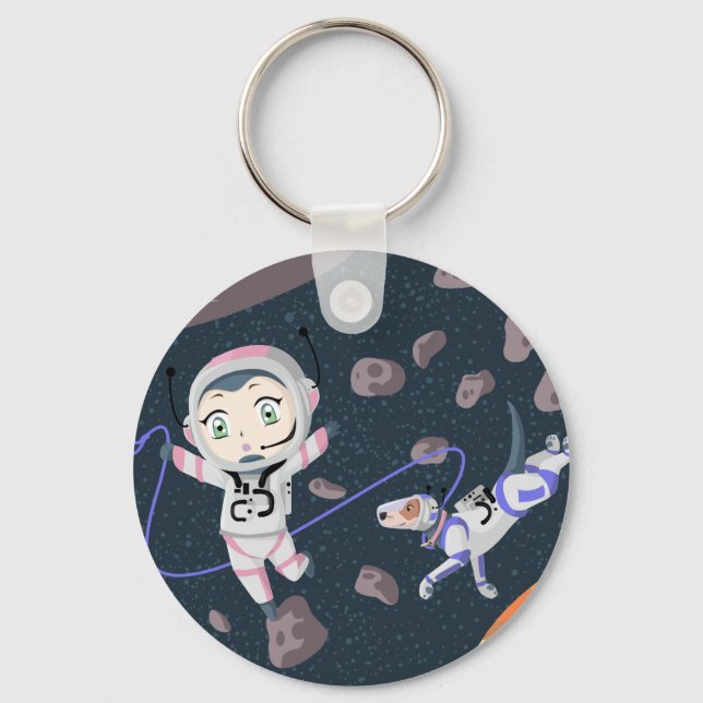 Asteroid Girl Key Ring (Front)