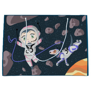Asteroid Girl Large Gift Bag