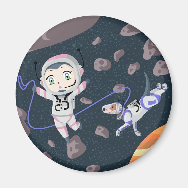 Asteroid Girl Magnet (Front)