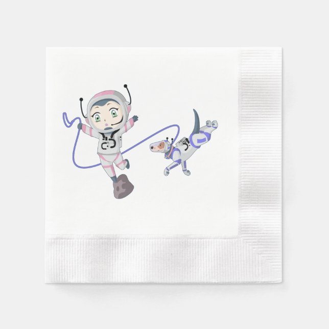 Asteroid Girl Napkin (Front)
