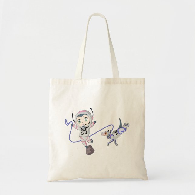 Asteroid Girl Tote Bag (Front)