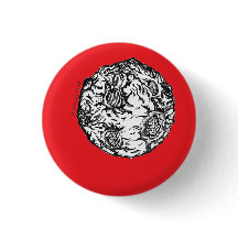 Asteroid on red background