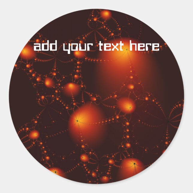 asteroids classic round sticker (Front)