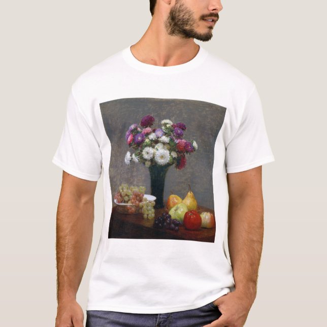 Asters and Fruit, Henri Fantin-Latour T-Shirt (Front)