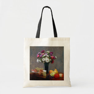 Asters and Fruit, Henri Fantin-Latour Tote Bag