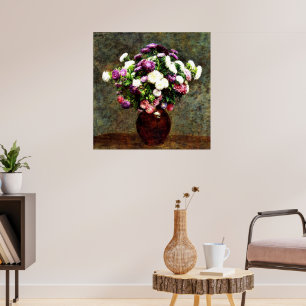 Asters in a Vase Poster
