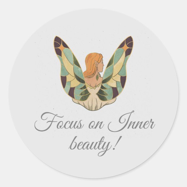 Asthetic selflove Sticker (Front)