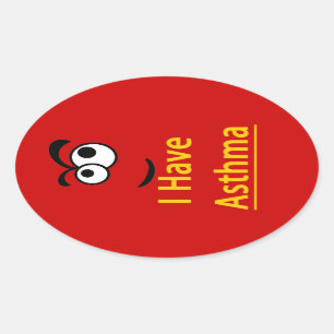 Asthma alert children's sticker