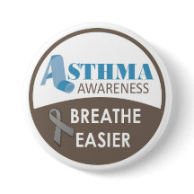 Asthma Awareness 3" Large Badge