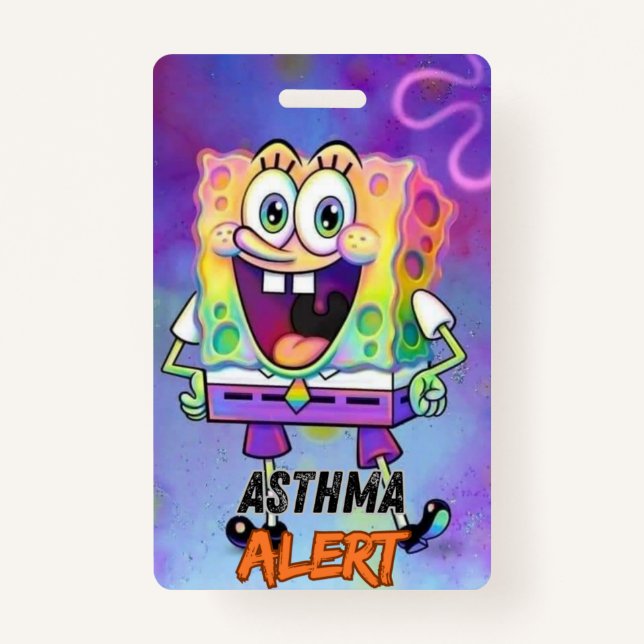 Asthma Badge ID Badge (Front)
