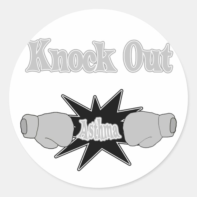 Asthma Classic Round Sticker (Front)