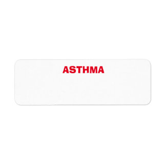 ASTHMA- health concern , condition label