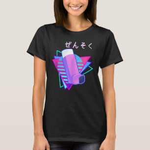 Asthma Japanese Aesthetic Style Vaporwave Retro T-Shirt