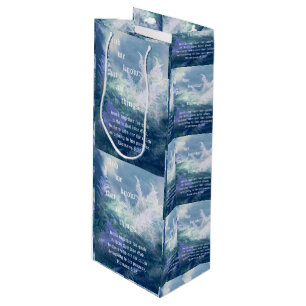 Astilbe Blue Mist Romans 8:28 Wine Gift Bag