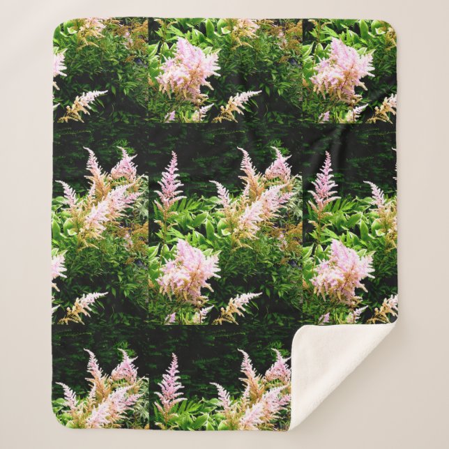 Astilbe Sherpa Blanket (Front)