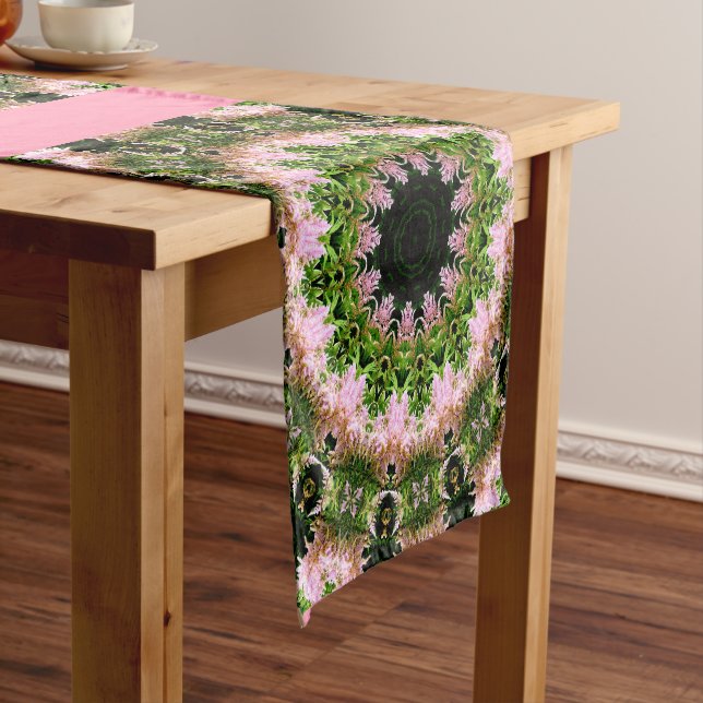 Astilbe Wreath Short Table Runner (In Situ)