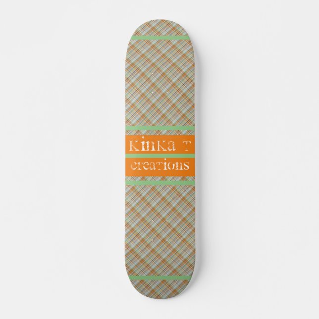 Aston Plaids  Skateboard (Front)