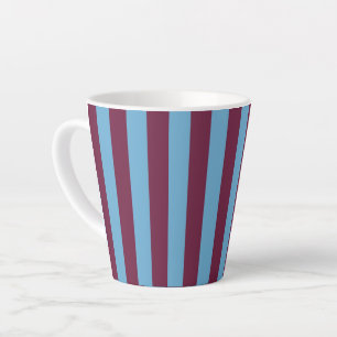 Aston Villa stripes football club colors premier l Latte Mug