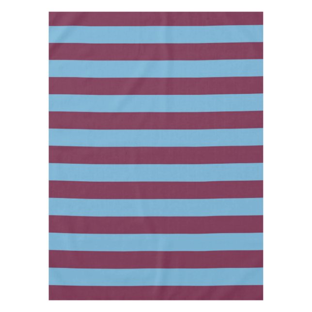 Aston Villa stripes football club colors premier l Tablecloth (Front)