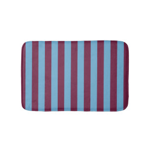 Aston Villa stripes football club colours premier  Bath Mat