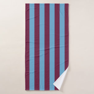 Aston Villa stripes football club colours premier Bath Towel