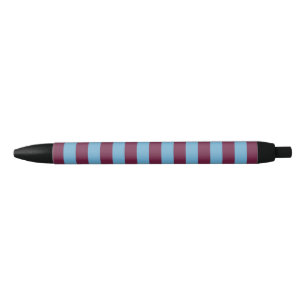 Aston Villa stripes football club colours premier  Black Ink Pen
