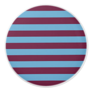 Aston Villa stripes football club colours premier Ceramic Knob