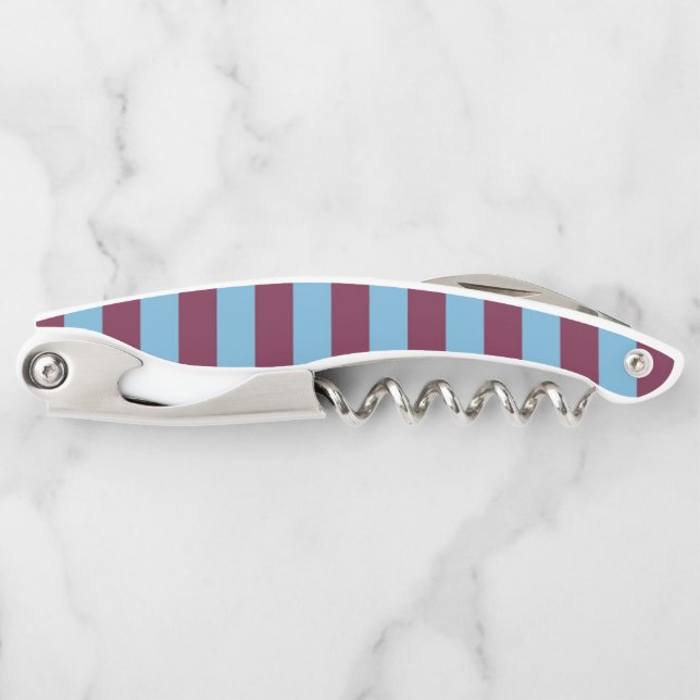 Aston Villa stripes football club colours premier  Corkscrew (Front)