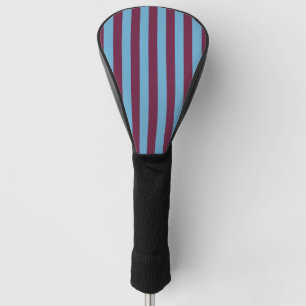 Aston Villa stripes football club colours premier Golf Head Cover