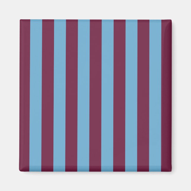 Aston Villa stripes football club colours premier  Magnet (Front)