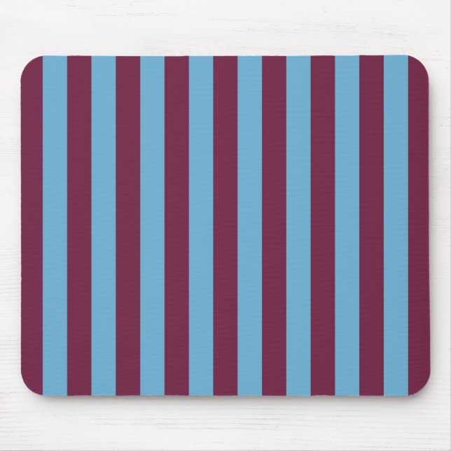 Aston Villa stripes football club colours premier  Mouse Mat (Front)
