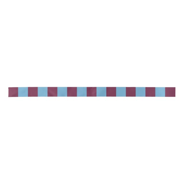 Aston Villa stripes football club colours premier  Satin Ribbon (Front)