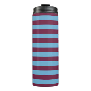 Aston Villa stripes football club colours premier  Thermal Tumbler