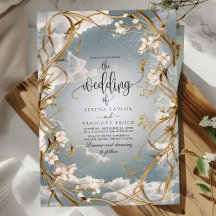 Astonishing Art Nouveau Gold and florals Wedding
