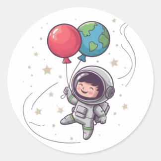 Astonut Classic Round Sticker