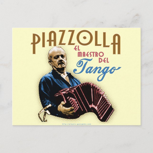 Astor Piazzolla Postcard (Front)